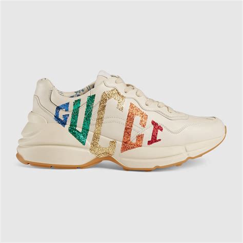 gucci rhyton glitter sneakers review|Gucci rhyton sneakers men's.